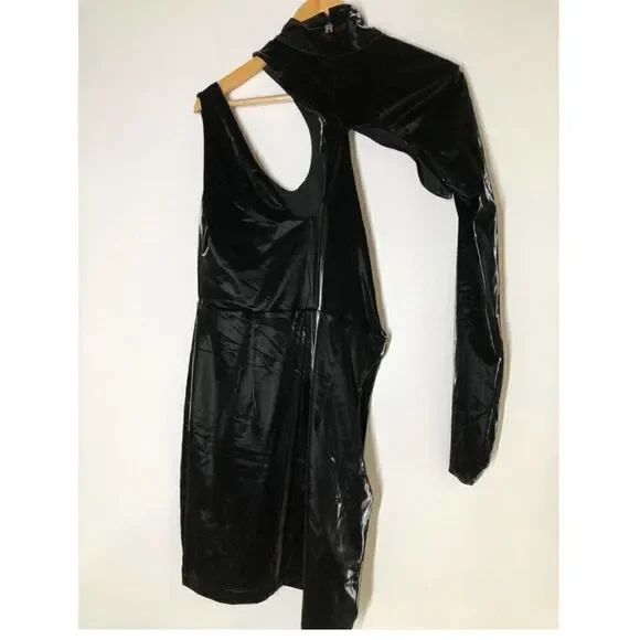 ROTATE Birger Christensen Fallem Dress In Black Size 6 NWT $650